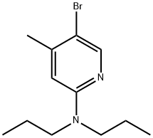 5-Bromo-4-methyl-N,N-dipropyl-2-pyridinamine 구조식 이미지