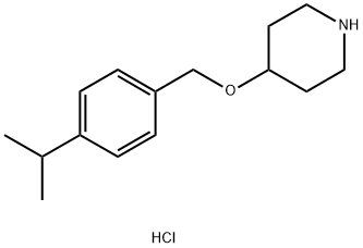 4-[(4-Isopropylbenzyl)oxy]piperidine hydrochloride 구조식 이미지