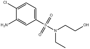 3-Amino-4-chloro-N-ethyl-N-(2-hydroxyethyl)-benzenesulfonamide Structure