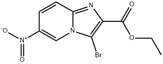 Ethyl 3-bromo-6-nitroimidazo[1,2-a]pyridine-2-carboxylate Structure