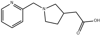 2-[1-(2-Pyridinylmethyl)-3-pyrrolidinyl]-acetic acid Structure