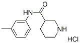 N-(3-Methylphenyl)-3-piperidinecarboxamidehydrochloride 구조식 이미지