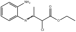 Ethyl 3-[(2-aminophenyl)imino]-2-chlorobutanoate Structure