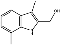 1H-indole-2-methanol, 3,7-dimethyl- Structure