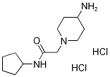 1-piperidineacetamide, 4-amino-N-cyclopentyl- 구조식 이미지