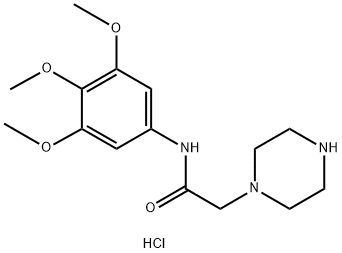 1-piperazineacetamide, N-(3,4,5-trimethoxyphenyl)- 구조식 이미지