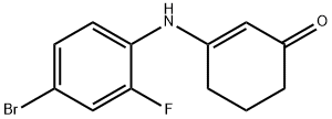 2-cyclohexen-1-one, 3-[(4-bromo-2-fluorophenyl)amino]- 구조식 이미지
