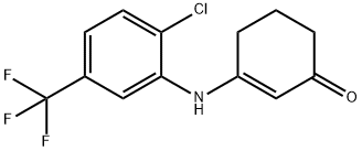 2-cyclohexen-1-one, 3-[[2-chloro-5-(trifluoromethyl)phenyl 구조식 이미지