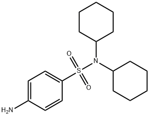 benzenesulfonamide, 4-amino-N,N-dicyclohexyl- 구조식 이미지