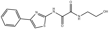 ethanediamide, N-(2-hydroxyethyl)-N'-(4-phenyl-2-thiazolyl 구조식 이미지