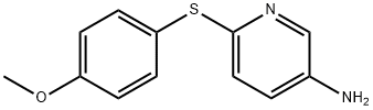 6-[(4-Methoxyphenyl)sulfanyl]-3-pyridinylamine Structure