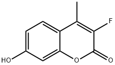 3-Fluoro-7-hydroxy-4-methyl-2H-chromen-2-one 구조식 이미지