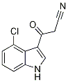 3-(4-Chloro-1H-indol-3-yl)-3-oxopropanenitrile 구조식 이미지