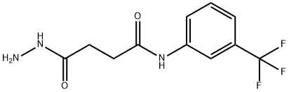 4-Hydrazino-4-oxo-N-[3-(trifluoromethyl)phenyl]-butanamide Structure