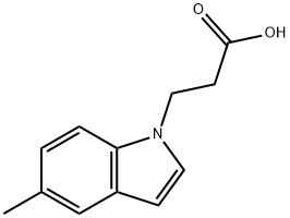 3-(5-Methyl-1H-indol-1-yl)propanoic acid 구조식 이미지