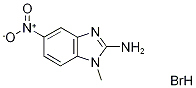 1-Methyl-5-nitro-1H-1,3-benzodiazol-2-amine hydrobromide Structure
