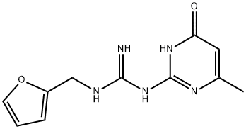 N-(2-Furylmethyl)-N'-(6-methyl-4-oxo-1,4-dihydropyrimidin-2-yl)guanidine Structure