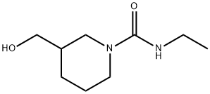 N-Ethyl-3-(hydroxymethyl)piperidine-1-carboxamide 구조식 이미지