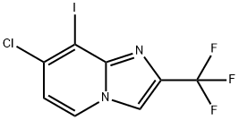 7-Chloro-8-iodo-2-(trifluoromethyl)imidazo-[1,2-a]pyridine Structure