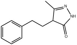 5-Methyl-4-(2-phenylethyl)-2,4-dihydro-3H-pyrazol-3-one 구조식 이미지