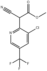 Methyl 2-[3-chloro-5-(trifluoromethyl)-2-pyridinyl]-2-cyanoacetate Structure