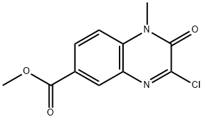 Methyl 3-chloro-1-methyl-2-oxo-1,2-dihydroquinoxaline-6-carboxylate Structure