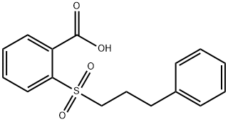 2-[(3-Phenylpropyl)sulfonyl]benzoic acid 구조식 이미지