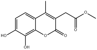 Methyl (7,8-dihydroxy-4-methyl-2-oxo-2H-chromen-3-yl)acetate 구조식 이미지