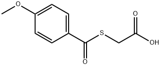 [(4-Methoxybenzoyl)thio]acetic acid Structure