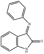 (3E)-3-(Phenylimino)-1,3-dihydro-2H-indol-2-one 구조식 이미지