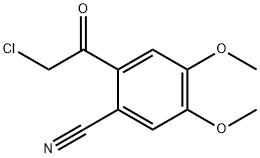 2-(Chloroacetyl)-4,5-dimethoxybenzonitrile Structure