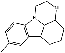 8-Methyl-2,3,3a,4,5,6,6a,11a-octahydro-1H-pyrazino[3,2,1-jk]carbazole 구조식 이미지