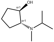 trans-2-[Isopropyl(methyl)amino]cyclopentanol 구조식 이미지