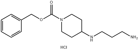 Benzyl 4-[(3-aminopropyl)amino]piperidine-1-carboxylate dihydrochloride Structure