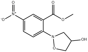 Methyl 2-[4-hydroxydihydro-2(3H)-isoxazolyl]-5-nitrobenzenecarboxylate Structure