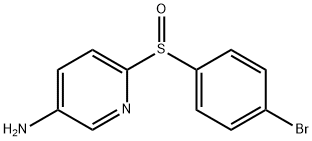 6-[(4-Bromophenyl)sulfinyl]-3-pyridinylamine 구조식 이미지