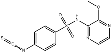 4-Isothiocyanato-N-(3-methoxypyrazin-2-yl)-benzenesulfonamide Structure