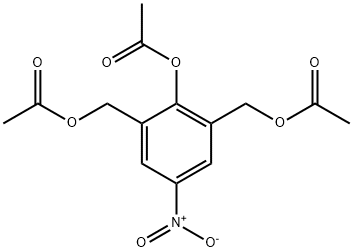 [2-(Acetyloxy)-5-nitro-1,3-phenylene]di(methylene) diacetate 구조식 이미지