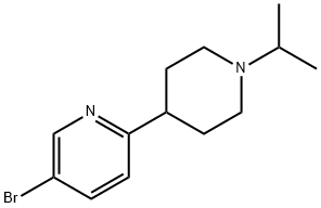 5-Bromo-1'-isopropyl-1',2',3',4',5',6'-hexahydro-[2,4']bipyridinyl 구조식 이미지