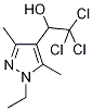 2,2,2-Trichloro-1-(1-ethyl-3,5-dimethyl-1H-pyrazol-4-yl)ethanol 구조식 이미지