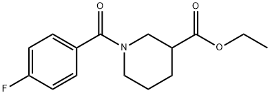 Ethyl 1-(4-fluorobenzoyl)piperidine-3-carboxylate 구조식 이미지