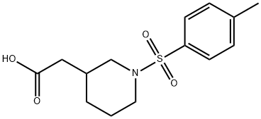 {1-[(4-Methylphenyl)sulfonyl]-piperidin-3-yl}acetic acid Structure
