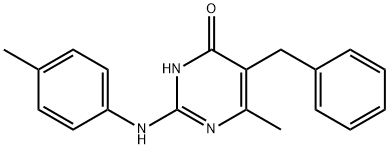 5-Benzyl-6-methyl-2-[(4-methylphenyl)-amino]pyrimidin-4(3H)-one Structure