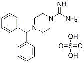 4-(Diphenylmethyl)piperazine-1-carboximidamide sulfate Structure