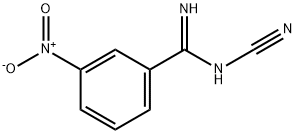 N'-Cyano-3-nitrobenzenecarboximidamide 구조식 이미지