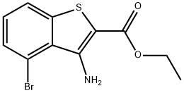 Ethyl 3-amino-4-bromo-1-benzothiophene-2-carboxylate Structure