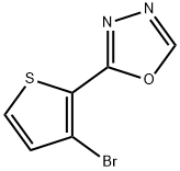 2-(3-Bromothien-2-yl)-1,3,4-oxadiazole 구조식 이미지