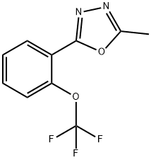 2-Methyl-5-[2-(trifluoromethoxy)-phenyl]-1,3,4-oxadiazole Structure