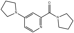 Pyrrolidin-1-yl-(4-pyrrolidin-1-ylpyridin-2-yl)methanone 구조식 이미지