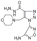 1-(4-Amino-1,2,5-oxadiazol-3-yl)-5-(morpholin-4-ylmethyl)-1H-1,2,3-triazole-4-carbohydrazide 구조식 이미지